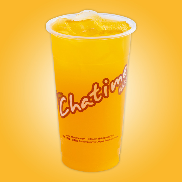 Mango Green Tea w/ Mango Boba